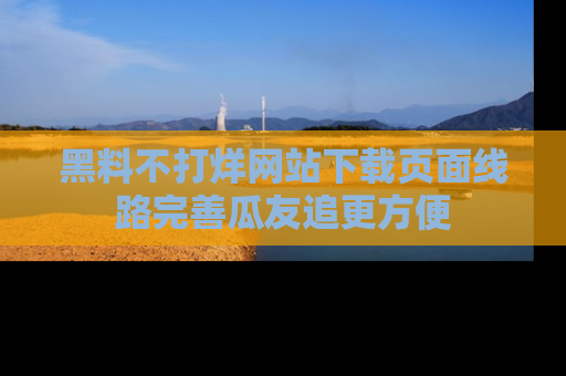 黑料不打烊网站下载页面线路完善瓜友追更方便