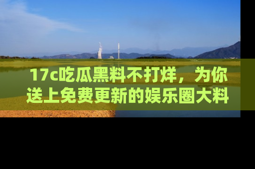 17c吃瓜黑料不打烊,为你送上免费更新的娱乐圈大料!