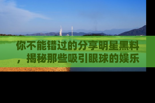 你不能错过的分享明星黑料，揭秘那些吸引眼球的娱乐新闻。