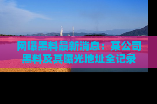 网曝黑料最新消息:某公司黑料及其曝光地址全记录