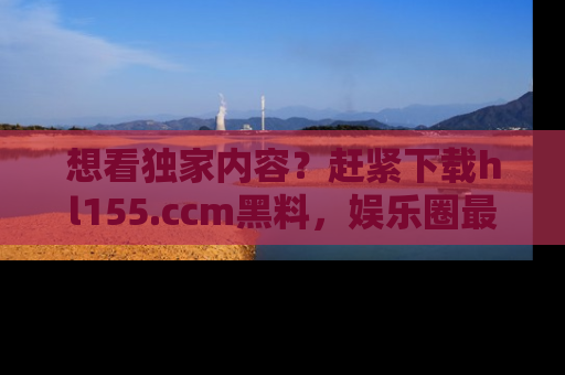 想看独家内容?赶紧下载hl155.ccm黑料,娱乐圈最劲爆的新闻一手掌握!